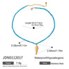 Titanium Steel Non Fading Beaded Pendant Necklace With Ball Chain For Women Electroplated