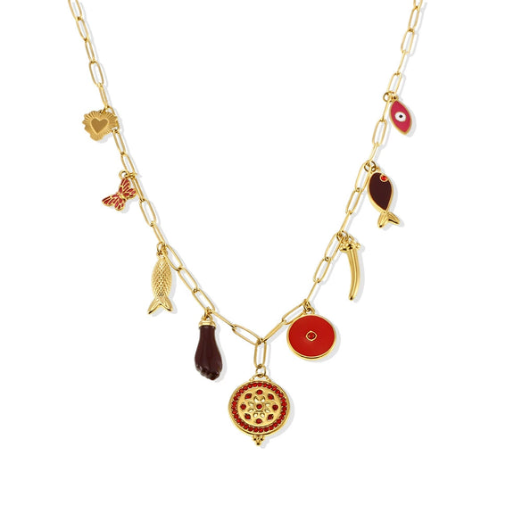 316L Stainless Steel Ochain Geometric Round Zircon Multiaccessories Gold Plated Fashion Exaggerated Clavicle Necklace For Women