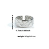 Titanium Steel Open Type Ring With Star Heart Shape Flower Leaves Letters And Numbers Pattern Electroplated