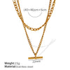 316L Stainless Steel Ot Buckle Pendant Necklace Earrings Electroplating Fashion Style