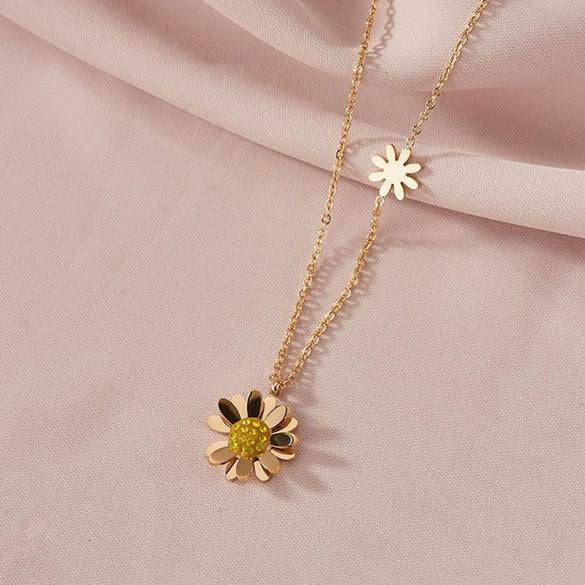 Titanium Steel Pearl Ball Chain Necklace For Women With Letters Numbers Text Pattern Simple Design And 18K Gold Electroplated Treatment
