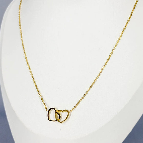 Titanium Steel Pearl Ball Chain Necklace For Women With Letters Numbers Text Pattern Simple Design And 18K Gold Electroplated Treatment