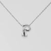 316L Stainless Steel Pendant Necklace With Letter Pattern 18K Gold Plated Unisex