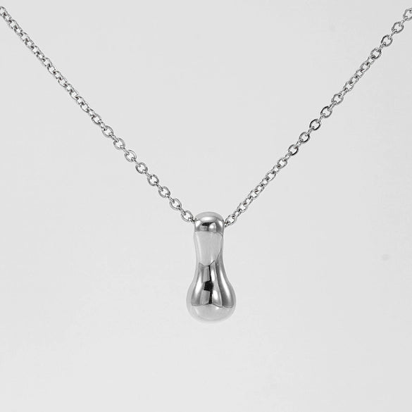 316L Stainless Steel Pendant Necklace With Letter Pattern 18K Gold Plated Unisex