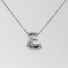 316L Stainless Steel Pendant Necklace With Letter Pattern 18K Gold Plated Unisex