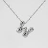 316L Stainless Steel Pendant Necklace With Letter Pattern 18K Gold Plated Unisex