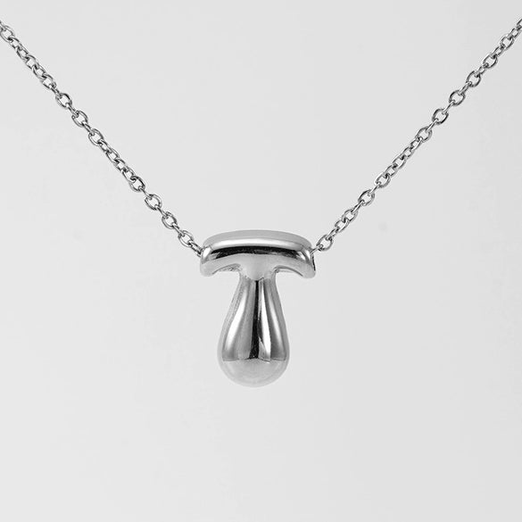 316L Stainless Steel Pendant Necklace With Letter Pattern 18K Gold Plated Unisex