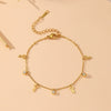 Titanium Steel Pendant With Diamond And Snowflake Pattern Electroplated Women's Bracelet Light Luxury Jewelry