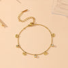 Titanium Steel Pendant With Diamond And Snowflake Pattern Electroplated Women's Bracelet Light Luxury Jewelry
