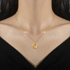 Titanium Steel Plain Circle Love Furnace Cold Necklace With Electroplating For Female Cartoon And Geometric Style
