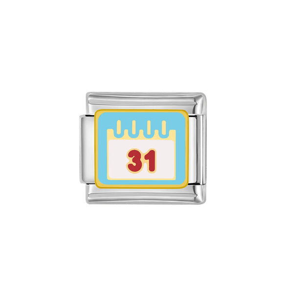 Titanium Steel Pumpkin Elephant Number Italian Charms