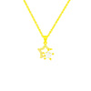 Titanium Steel Real Gold Electroplated Fivepointed Star Necklace Inlaid Zircon Pendant For Women