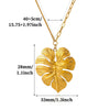 Titanium Steel Retro Floral Faux Pearl Round Pendant Necklace With Oildrop Enamel Finish And Link Chain