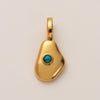Titanium Steel Retro Geometric Pendant Necklace With Electroplating Rainbow Stars Love Pattern
