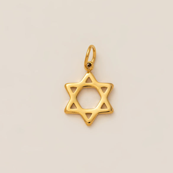 Titanium Steel Retro Geometric Pendant Necklace With Electroplating Rainbow Stars Love Pattern