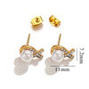 Titanium Steel Retro Old Style Women's Earrings With Heart Star Geometric Patterns And Electroplating Treatment
