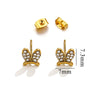 Titanium Steel Retro Old Style Women's Earrings With Heart Star Geometric Patterns And Electroplating Treatment