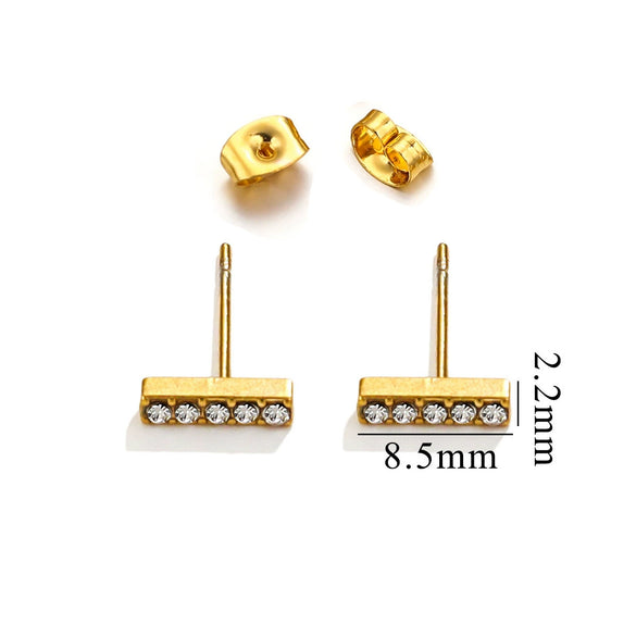 Titanium Steel Retro Old Style Women's Earrings With Heart Star Geometric Patterns And Electroplating Treatment