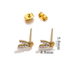 Titanium Steel Retro Old Style Women's Earrings With Heart Star Geometric Patterns And Electroplating Treatment