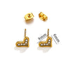 Titanium Steel Retro Old Style Women's Earrings With Heart Star Geometric Patterns And Electroplating Treatment