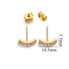 Titanium Steel Retro Old Style Women's Earrings With Heart Star Geometric Patterns And Electroplating Treatment