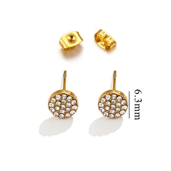 Titanium Steel Retro Old Style Women's Earrings With Heart Star Geometric Patterns And Electroplating Treatment