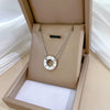 Titanium Steel Ring And Necklace With Geometric Pattern Electroplating In Cartoon Style For Unisex