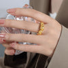 316L Stainless Steel Ring Electroplating Fashion Design Unisex Jewelry
