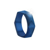 Titanium Steel Ring Rhombus Geometric Style Electroplated Unisex