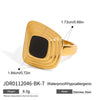 Titanium Steel Ring Stainless Steel Jewelry Geometric Style Electroplating For Women
