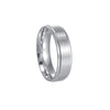 Titanium Steel Ring With Letters Numbers Text Pattern Electroplated Nonfading Step Sand Surface Matte Unisex