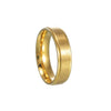 Titanium Steel Ring With Letters Numbers Text Pattern Electroplated Nonfading Step Sand Surface Matte Unisex
