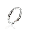 Titanium Steel Rose Gold Plated Arc Half Ring With Star Pattern For Women