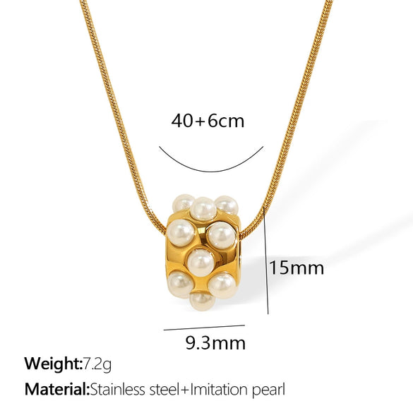 316L Stainless Steel Rotatable Diamondencrusted Pendant Earrings And Necklace Set Electroplated Minimalist Geometric Style