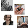 Titanium Steel Rotating Decompression Chain Ring Jewelry With Geometric Design