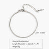 Titanium Steel Round Snake Bone Chain Electroplated Adjustable Hand Jewelry Geometric Style Bracelet For Women And Unisex