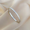 Titanium Steel Round Zircon Minimalist Retro Electroplated Bracelet