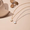 Titanium Steel Shell Love Heart Pendant Clavicle Chain With Electroplating For Women Light Luxury High End Niche Simple Cold Style All Match