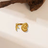 Titanium Steel Shell Necklace With Marine Life Pattern Electroplated For Women Holiday Style Jewelry