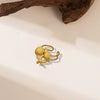 Titanium Steel Shell Necklace With Marine Life Pattern Electroplated For Women Holiday Style Jewelry