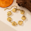 Titanium Steel Shell Necklace With Marine Life Pattern Electroplated For Women Holiday Style Jewelry