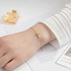 Titanium Steel Simple Cross Micro Inlaid Zircon Electroplated Women's Bracelet