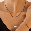 316L Stainless Steel Simple Rice Bead Jewelry Electroplated Bracelet Necklace Unisex