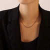 316L Stainless Steel Simple Rice Bead Jewelry Electroplated Bracelet Necklace Unisex