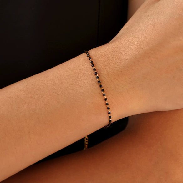 316L Stainless Steel Simple Rice Bead Jewelry Electroplated Bracelet Necklace Unisex