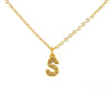 Wholesale Jewelry Simple Style Classic Style Letter Titanium Steel Zircon 18K Gold Plated Inlay Pendant Necklace