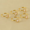 Titanium Steel Simple Style Classic Style Inlay Water Droplets Heart Shape Rhombus Zircon Rings