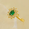 Titanium Steel Simple Style Classic Style Inlay Water Droplets Heart Shape Rhombus Zircon Rings