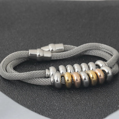 Titanium Steel Simple Style Geometric Bracelets