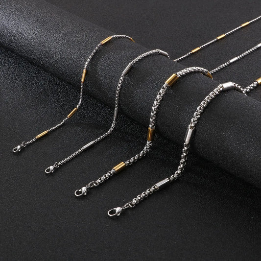 Titanium Steel Simple Style Geometric Necklace